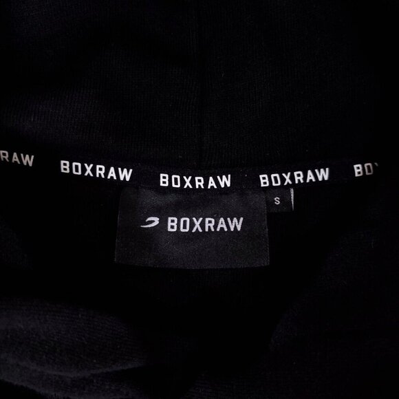 Boxraw Mens Size Small Disciplined Thought Action Oversized Hoodie Black - Picture 12 of 15